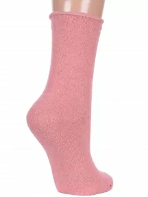 Женские теплые носки с ослабленной резинкой Hobby Line, Нжа6199-01, СВЕТЛО-РОЗОВЫЕ