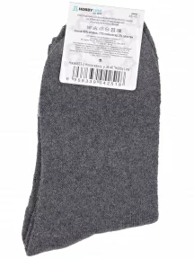 Женские махровые носки Hobby Line, Нжм8833-2, ТЕМНО-СЕРЫЕ