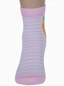 Детские носки RuSocks (Орудьевский трикотаж), Д3-13792Д, рис. 01, БЕЛО-РОЗОВЫЕ
