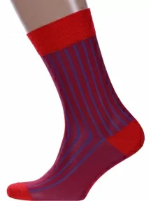 Мужские носки из мерсеризованного хлопка Sergio Di Calze, 18SC2, КРАСНЫЕ