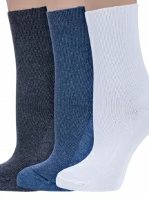 Комплект из 3 пар женских медицинских носков Dr. Feet (PINGONS), 3-15DF6, микс 2