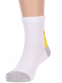 Детские носки Hobby Line, Ндх3567, БЕЛО-ЖЕЛТЫЕ