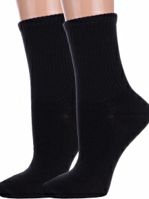 Комплект из 2 пар детских спортивных носков Альтаир, 2-М31, ЧЕРНЫЕ