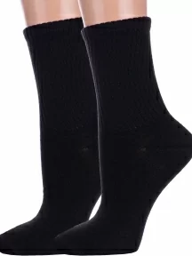 Комплект из 2 пар детских спортивных носков Альтаир, 2-М31, ЧЕРНЫЕ