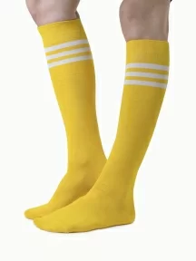 Гольфы unisex St. Friday Socks, 431-8, "Полосатая классика", ЖЕЛТЫЕ