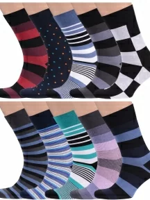 Набор из 30 пар мужских носков MSCLUB №М02, ВИМ30-2, микс