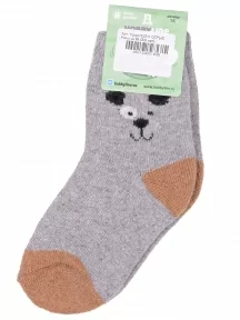 Детские теплые махровые носки Hobby Line, Ндад7622-5, СЕРЫЕ