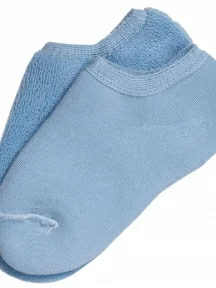 Детские короткие носки с наружной махрой ХОХ, DZ-3R18, СВЕТЛО-ГОЛУБЫЕ