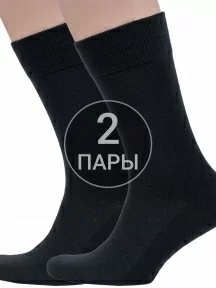 Комплект из 2 пар мужских термоносков с махровым следом Sergio Di Calze (PINGONS), 2-19SC4, ЧЕРНЫЕ