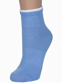 Женские носки Брестские (БЧК), 14С1302, рис. 028, ГОЛУБЫЕ