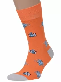 Мужские носки MSCLUB №М37, nm-404, ОРАНЖЕВЫЕ