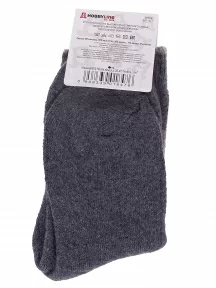 Женские теплые махровые носки Hobby Line, Нжамв6005, СЕРЫЕ