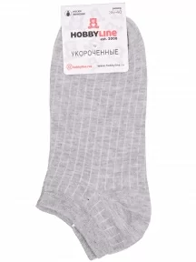 Женские носки Hobby Line, Нжу565-06, СЕРЫЕ