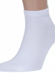 Мужские короткие спортивные носки ХОХ, SPM-180, БЕЛЫЕ