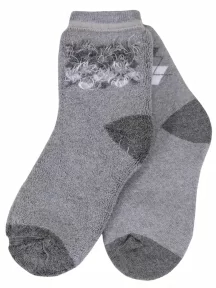 Детские махровые носки RuSocks (Орудьевский трикотаж), Д-49, СЕРЫЕ