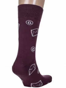 Комплект из 2 пар мужских носков MSCLUB №М51, 2-nm-583, БОРДОВЫЕ