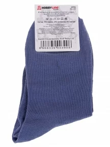 Женские носки Hobby Line, Нжх334-4, ТЕМНО-ДЖИНСОВЫЕ