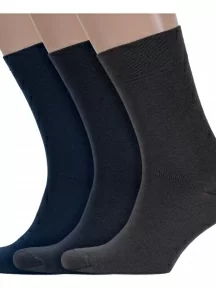 Комплект из 3 пар мужских носков DiWaRi, 3-5С-08СП, микс 1