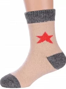 Детские теплые махровые носки Hobby Line, Ндад7616, БЕЖЕВЫЕ