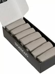 Набор из 7 пар мужских носков "Бизнес" (RuSocks / Орудьевский трикотаж), РуС-7, бежевые