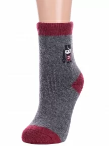 Детские теплые махровые носки Hobby Line, Ндам7629-10, ТЕМНО-СЕРЫЕ