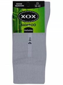 Мужские бамбуковые носки ХОХ, X-1113, СЕРЫЕ