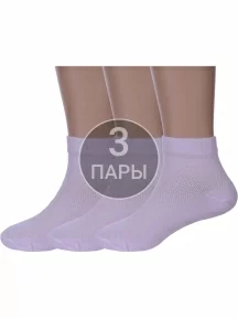 Комплект из 3 пар детских носков Альтаир, 3-Д82, СВЕТЛО-СИРЕНЕВЫЕ
