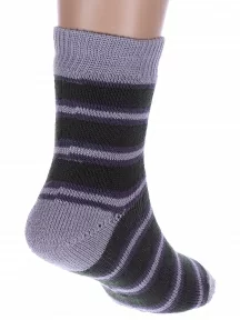 Детские махровые носки Альтаир, С114, ТЕМНО-ЗЕЛЕНЫЕ С СЕРЫМ