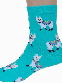 Детские носки RuSocks (Орудьевский трикотаж) рис. 03, БИРЮЗОВЫЕ (Д3-13159)