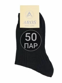 Комплект из 50 пар мужских носков AROS, 50-А-100, черные