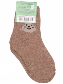 Детские теплые махровые носки Hobby Line, Ндад7618-02, СВЕТЛО-КОРИЧНЕВЫЕ
