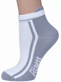 Женские носки "НАШЕ" Смоленской чулочной фабрики, 5С87, рис. 1, СЕРЕБРИСТО-СЕРЫЕ №54