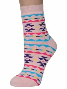 Женские махровые носки ХОХ, GZ-3R24, РОЗОВЫЕ