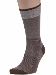 Мужские носки из мерсеризованного хлопка Sergio Di Calze (PINGONS), 17SC4, КОРИЧНЕВЫЕ