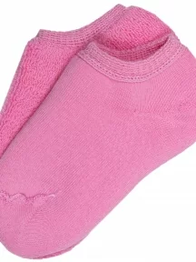 Детские короткие носки с наружной махрой ХОХ, DZ-3R18, ТЕМНО-РОЗОВЫЕ