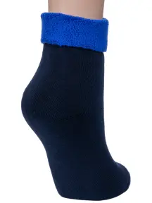 Женские махровые носки RuSocks (Орудьевский трикотаж) ТЕМНО-СИНИЕ (Ж-2331)