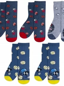 Комплект из 5 пар детских носков RuSocks (Орудьевский трикотаж), 5-Д3-13500, микс 4