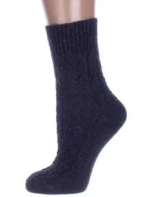 Женские полушерстяные носки RuSocks (Орудьевский трикотаж) ТЕМНО-СИНИЕ (Ж-180)