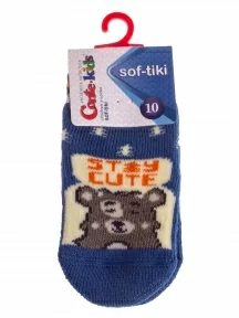 Детские махровые носки Conte kids, 7С-53СП, рис. 469, СИНИЕ