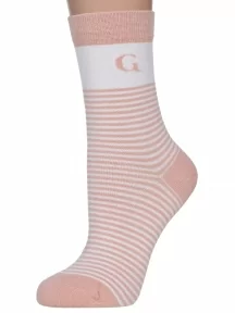 Женские бамбуковые носки Grinston socks (PINGONS), 21D1, КОРАЛЛОВЫЕ
