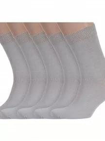 Комплект из 5 пар мужских носков RuSocks (Орудьевский трикотаж), 5-М-1134, ТЕМНО-БЕЖЕВЫЕ