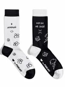 Носки unisex St. Friday Socks, contest22-1304-02/19, "Эмоциональные качели"