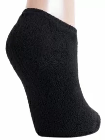 Женские короткие махровые носки ХОХ, GZ-3R9, ЧЕРНЫЕ