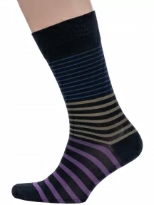 Мужские носки из мерсеризованного хлопка Sergio Di Calze (PINGONS), 15SC15, ЧЕРНЫЕ