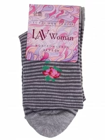 Женские носки "Борисоглебский трикотаж", 6С756, СЕРЫЕ