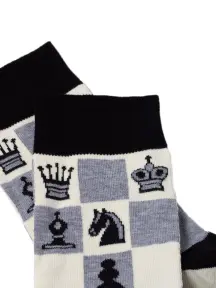 Носки унисекс SOXY CHESS Брестские (БЧК) рис. 146, шампань белый (21С4200К)