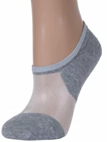 Женские ультракороткие носки Conte, 18С-4СП, рис. 000, СЕРЫЕ
