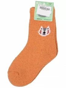 Детские теплые махровые носки Hobby Line, Ндад7622-1, РЫЖИЕ