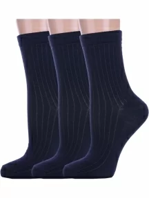 Комплект из 3 пар детских носков Альтаир, 3-М20, ТЕМНО-СИНИЕ