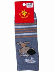 Детские носки "НАШЕ" Смоленской чулочной фабрики, 222С11, рис. 2, АНТРАЦИТ №53-1